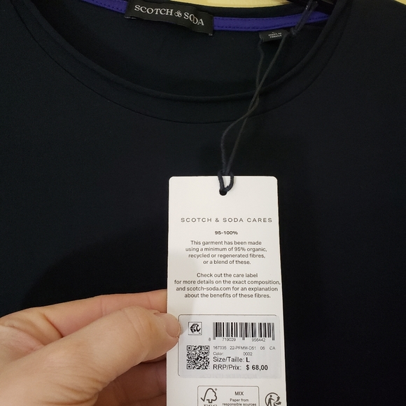 Scotch & Soda organic T LG NEW with tags - Picture 2 of 3